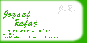 jozsef rafaj business card